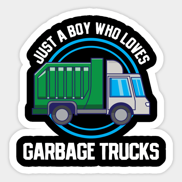 Garbage Truck Sticker by CreativeGiftShop